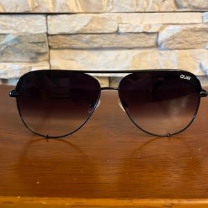 QUAY High Key Sunglasses Black/Fade Never worn
